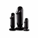 Kit #1 Anal Trainer Butt Plug - 3 pc Set Black TPE/TPR/ABS