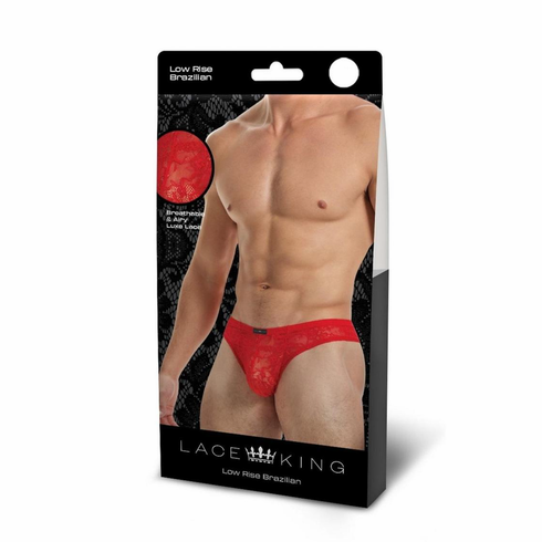 Lace King Lace Bikini Red