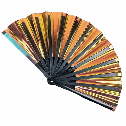 Large Clack Fans - Gold/Black 13"