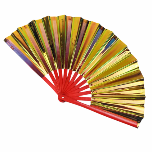 Large Clack Fans - Gold/Red 13"