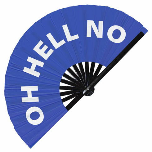 Large Clack Fans - Hell No Blue 13"