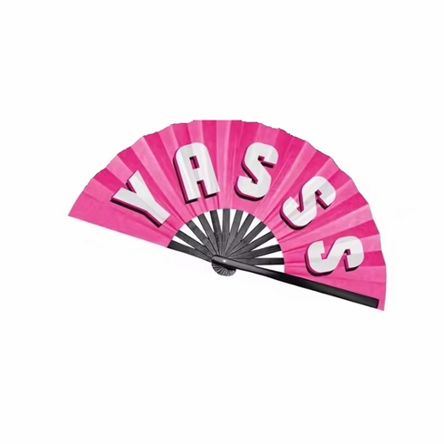 Large Clack Fans - Yass Pink 13"
