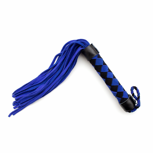 Leather Flogger 15" Blue 15" Leather
