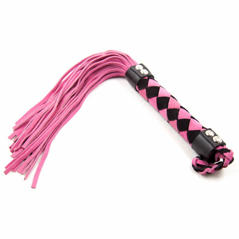 Leather Flogger 15" Pink 15" Leather