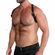 Leather Holster Harness Black/Silver