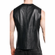Leather Zip Front Perforated Vest
