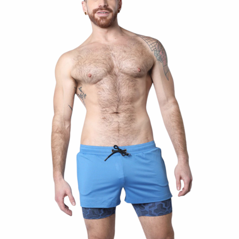 Letterman Short Blue