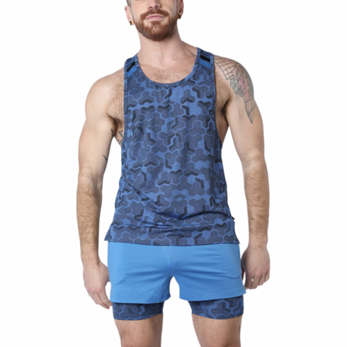 Letterman Tank Top Blue