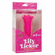 Lily Licker Mini Flower Flicker Rechargeable Silicone Vibrator Pink 3.7" Silicone