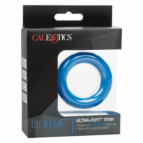 Link Up Ultra-Soft Cock Ring Blue One Size TPE/TPR/ABS