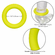 Link Up Ultra-Soft Cock Ring Yellow One Size TPE/TPR/ABS