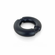 Liquid Silicone Ball Stretcher with Weighted Steel Core Black 1.5" Silicone