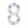 Liquid Silicone Crazy 8 Party Cock Ring Multicolor One Size Silicone