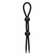 Liquid Silicone Dual Lasso Black One Size