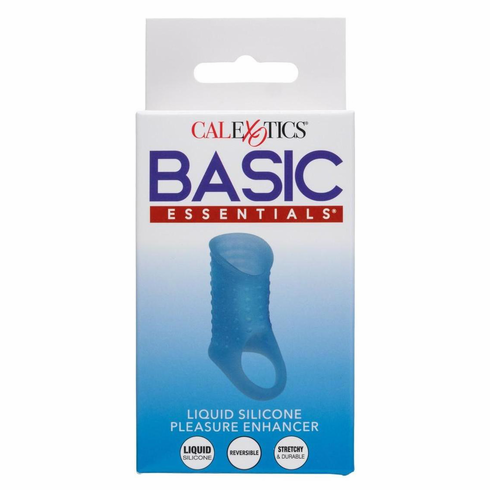 Liquid Silicone Pleasure Enhancer Blue 3.7"