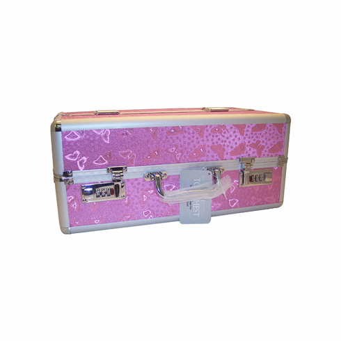 Lockable Vibrator Case - Large Pink 8" x 15"
