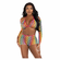 Lucky One Bra and Boy Shorts Set Rainbow One Size Bra/Boy Shorts