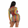 Lucky One Bra and Boy Shorts Set Rainbow One Size Bra/Boy Shorts