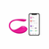 Lush 3 Silicone Egg Vibrator with Remote Pink 2.9" Silicone App