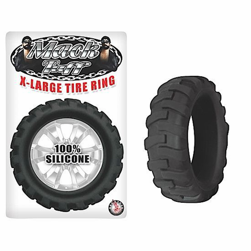 Mack Tuff Cock Ring Black L Silicone