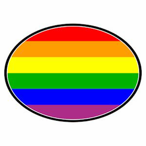 Magnets/Oval Rainbow