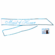 Maid of Honor Party Sash White/Blue 6'