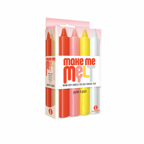 Make Me Melt Warm-Drip Candles 4/pk Multicolor 7.2"
