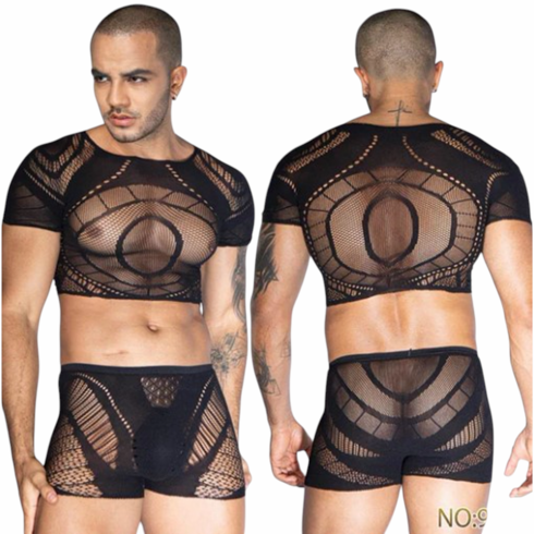 Male Bodystocking Black One Size