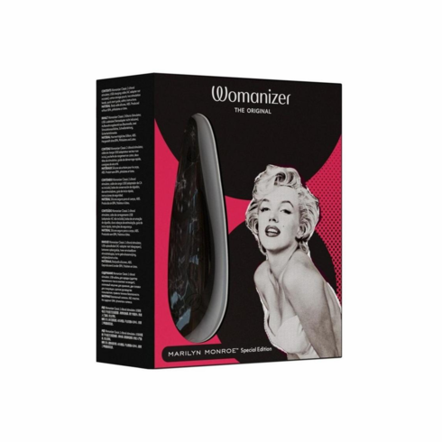 Marilyn Monroe Special Edition Rechargeable Clitoral Stimulator Black Marble 5.8" Silicone