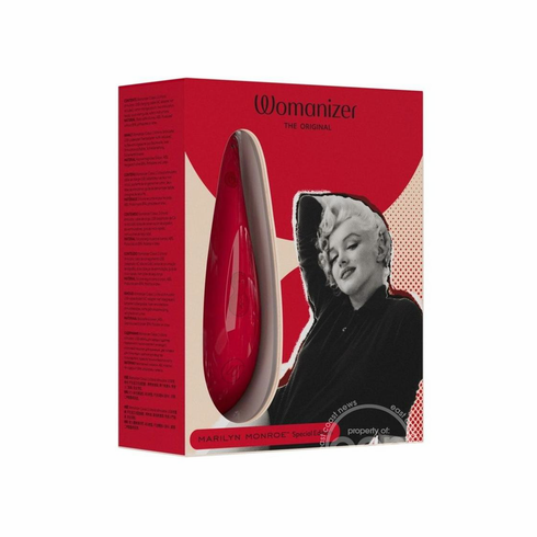 Marilyn Monroe Special Edition Rechargeable Clitoral Stimulator Vivid Red 5.8" Silicone