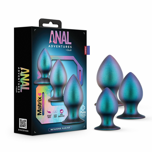 Matrix Metaverse Plug Kit - 3 pc set Millenium Blue Silicone