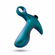 Matrix Teleportation Plug Rechargeable Silicone Anal Plug Lunar Blue 3.25" Silicone