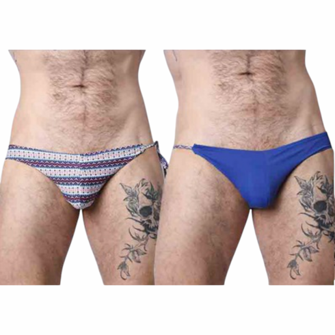 Maui Reversible Swim Tie Bikini Blue