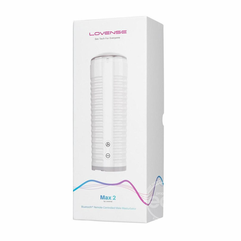 Max 2 Rechargable Masturbator Clear/White 9.5" TPE/TPR/ABS