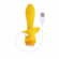 Mellow Yellow Rechargeable Silicone Vibrating Plug Yellow 3.25" Silicone
