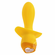 Mellow Yellow Rechargeable Silicone Vibrating Plug Yellow 3.25" Silicone
