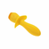 Mellow Yellow Rechargeable Silicone Vibrating Plug Yellow 3.25" Silicone