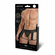 Men's Lace & Mesh Garter Panty Black