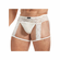 Men's Lace & Mesh Garter Panty White
