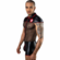 Men's One Piece Sexy Zipper Costume Black/Red O/S