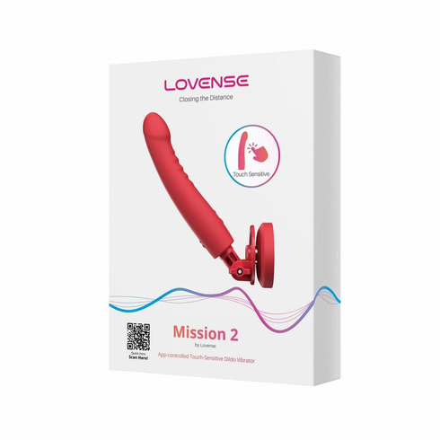 Mission 2 Silicone Rechargeable Dildo Red 5.5" Silicone App