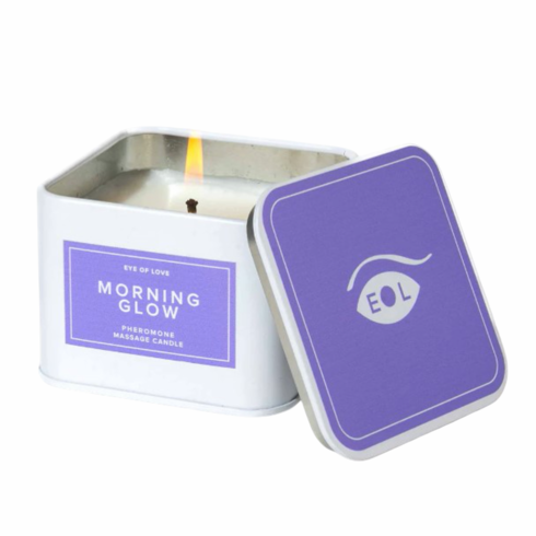 Morning Glow Pheromone Massage Candle 5 oz Apple