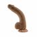 Natural Feel Flexskin Dildo Brown 9.2" TPE/TPR/ABS