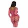Never Say Never Crop Top and Tights Set Neon Pink One Size Crop Top/Pantyhose