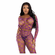 Never Say Never Crop Top and Tights Set Violet One Size Crop Top/Pantyhose