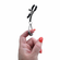 Noir Tuggable Nipple Clamps Black Adjustable