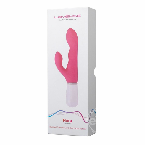 Nora Rabbit Vibrator Pink 7.8" Silicone