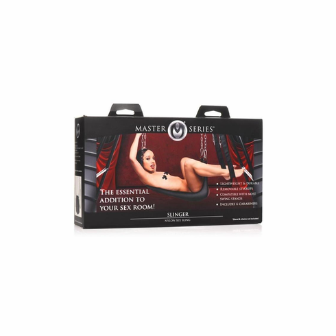 Nylon Sex Sling Black