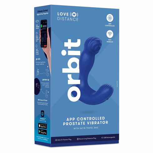 Orbit Prostate Massager Navy 4.5" Silicone