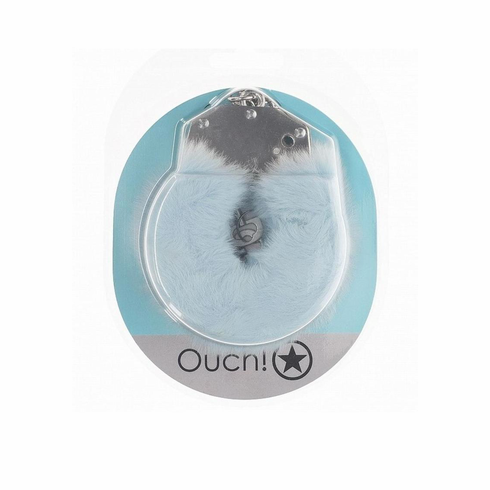 Ouch! Heavy-Duty Fluffy Handcuffs Powder Blue One Size